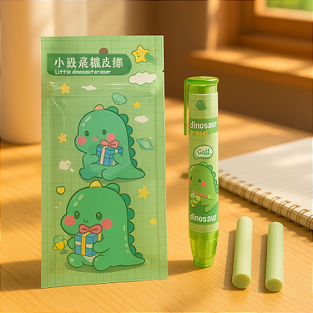 BORRACHA PRESS C/ REFIL - DINOSSAURO