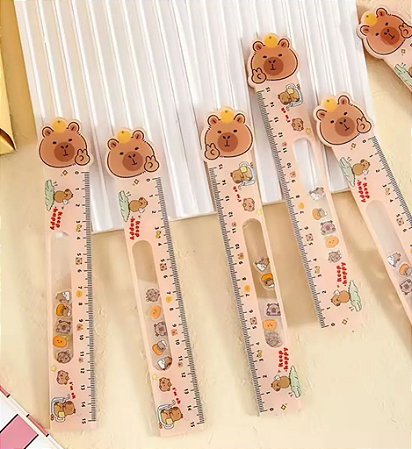 REGUA CAPIVARA FRUTAS - 15CM