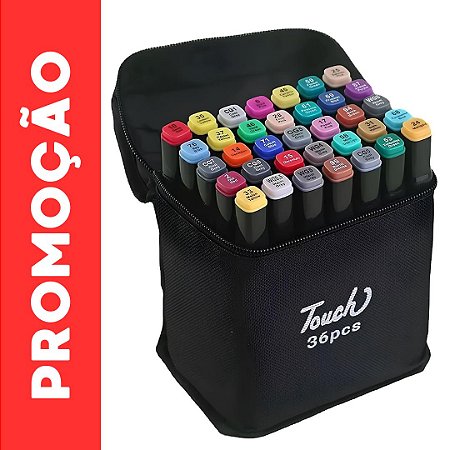 CANETA TOUTCH PONTA DUPLA 36UN C/ BOLSA
