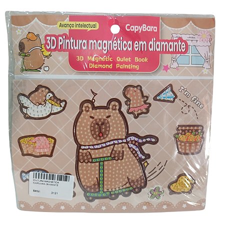 PINTURA MAGNETICA CAPIVARA DIAMANTE