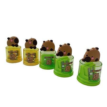 APONTADOR DUPLO CAPIVARA TRANSPARENTE