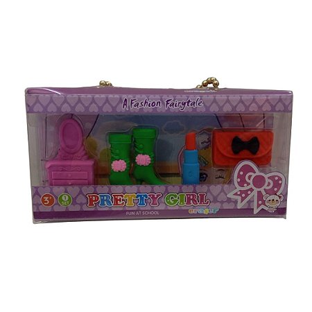 KIT 4 BORRACHAS PRETTY GIRL