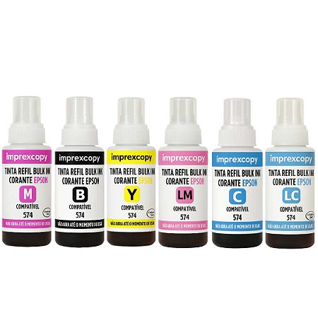TINTA REFIL COMPATÍVEL ECOTANK 70ML - EPSON 574 I L8050 L18050