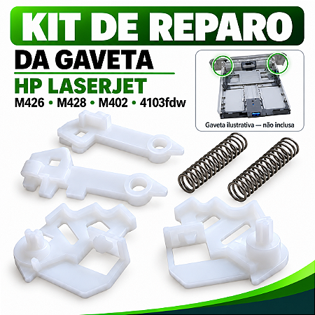 KIT REPARO GAVETA BANDEJA DO PAPEL HP 426 428 404 4003 4103