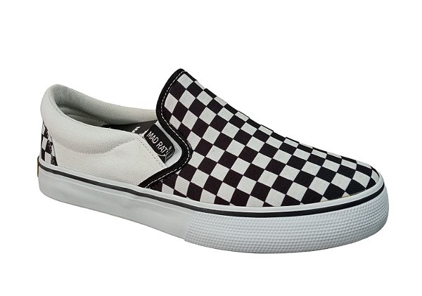 Tênis Mad Rats Slip On Quadriculado