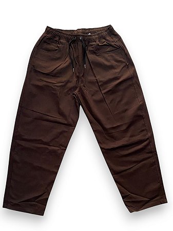 Calça Sarja Elst. Marrom John Roger