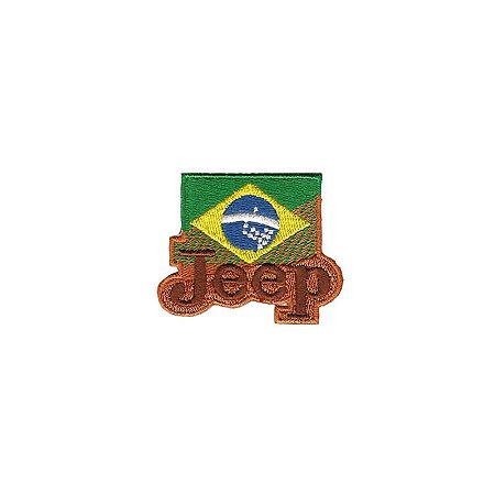 PATCH BORDADO BRASIL COM SEU NOME