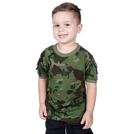 CAMISETA T SHIRT RANGER INFANTIL TROPIC BÉLICA