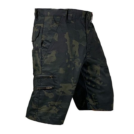 BERMUDA TÁTICA HUNTER MULTICAM BLACK BÉLICA