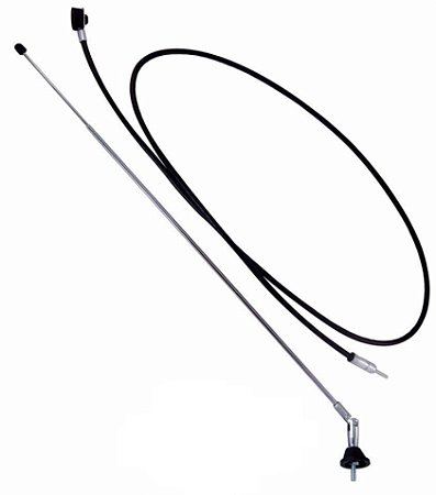 Antena de Teto Cromada para Carro AM/FM 2 Estagio Permak