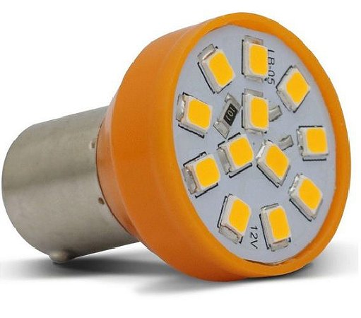 Lampada LED 1 Polo Trava Reta BA155-21 12 LEDs Amarela