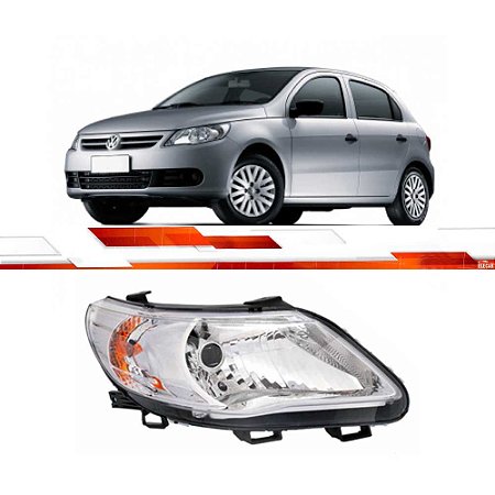 Farol Gol G5 Voyage Saveiro 2008 A 2012 Lado Direito Led H4