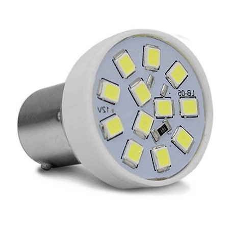 Lampada LED 1 Polo Trava Reta BA155-21 12 LEDs Branca Ré