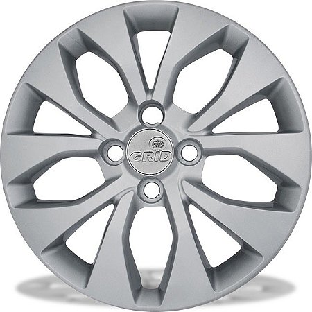 Calota Onix Prisma 2017 A 2018 Aro 14 Prata Grid