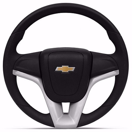 Volante Esportivo Cruze Com Cubo Para S10 Prata