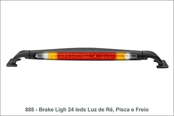 Brake Light 24 Leds Com Luz De Re E Pisca