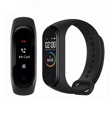 pulseira fitness inteligente smartwatch xiaomi mi band 4