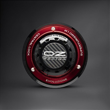 Centercap Centerlock para OZ Superturismo LM - 18x8 Matt Black + Red Ring (Conjunto - 4uni)
