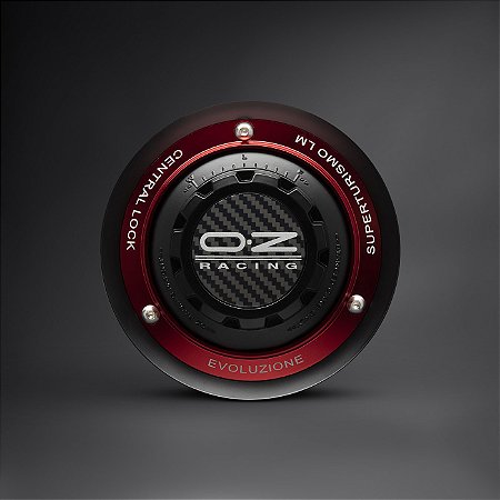 Centercap Centerlock para OZ Superturismo LM - 19x8,5 Matt Black + Red Ring (Conjunto - 4uni)