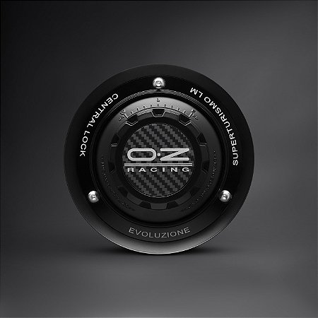 Centercap Centerlock para OZ Superturismo LM - 18x8 Matt Black + Black Ring (Conjunto - 4uni)