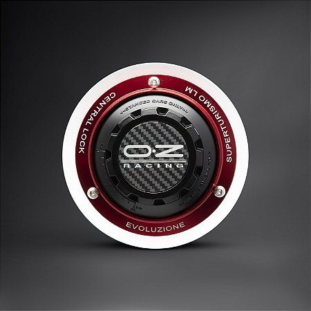 Centercap Centerlock para OZ Superturismo LM - 18x8 Matt Race Silver + Red Ring (Conjunto - 4uni)