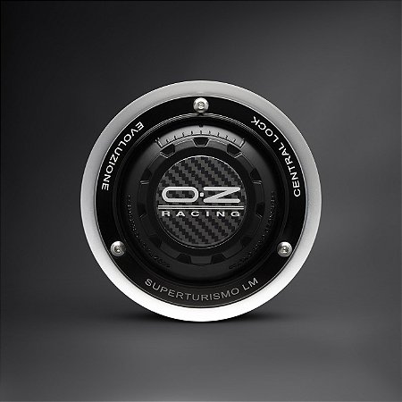 Centercap Centerlock para OZ Superturismo LM - 19x8,5 Matt Race Silver + Black Ring (Conjunto - 4uni)