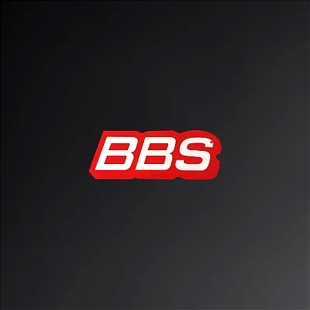 Adesivo Lip Decal Original BBS - Red White