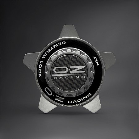 Centercap Centerlock para OZ Formula - M671 OZ Ø62 Grigio Corsa + Black Ring (Unidade)