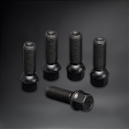 Parafusos de Reposição Pretos OZ M14x1,5 Cônico ( Pacote com 5 Unidades )