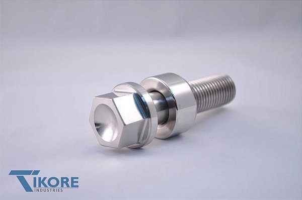 Tikore - Porshe Titanium - Titanium Machined - Two Piece Lug Bolt Set