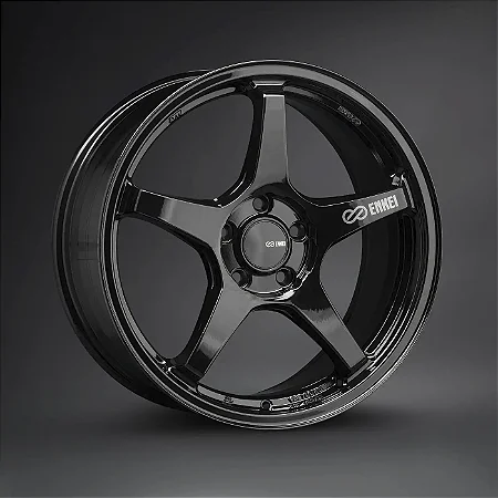 Jogo de Rodas Enkei TS-5 Gloss Black Aro 18x8,5 5x114,3 ET38