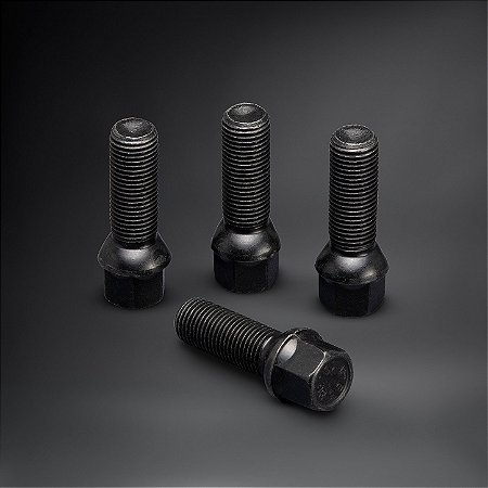 Parafusos de Reposição Roda OZ Racing M12x1.5 Preto Cônico - Kit c/ 4 Unidades