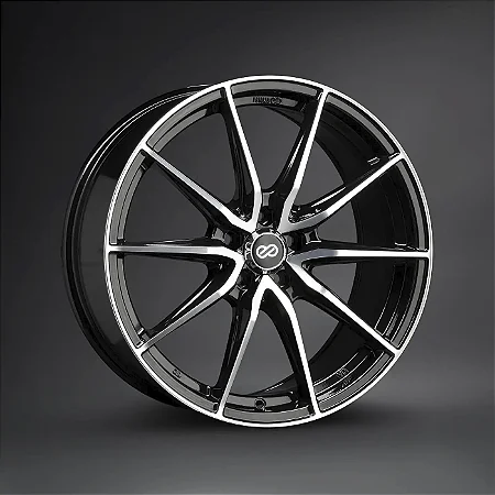 Jogo de Rodas Enkei Draco Black Machined Aro 18x8 5x114,3 ET35