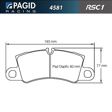 PAGID 4581 RSC1 - Ceramica Traseira - Ferrari 458 Speciale, 488, 488 Pista, F8 Tributo