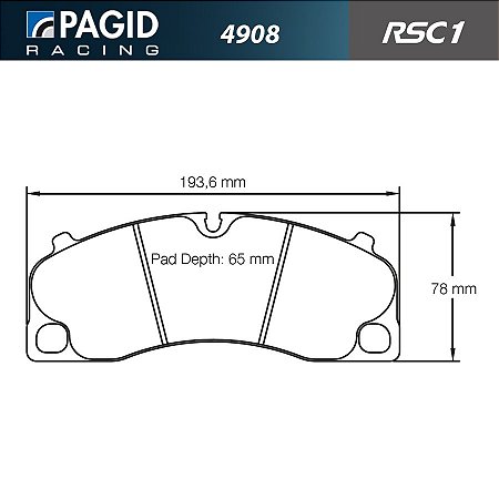 PAGID 4908 RSC1 - Ceramica Dianteira - Porsche 718 GTS, 991.2 GTS