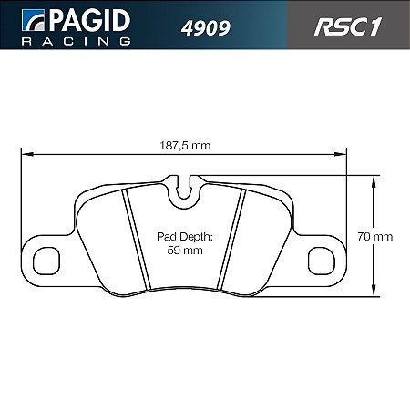 PAGID 4909 RSC1 - Ceramica Traseira - Porsche 991.2 GTS, 992 S, Panamera 970, Panamera SportTurismo