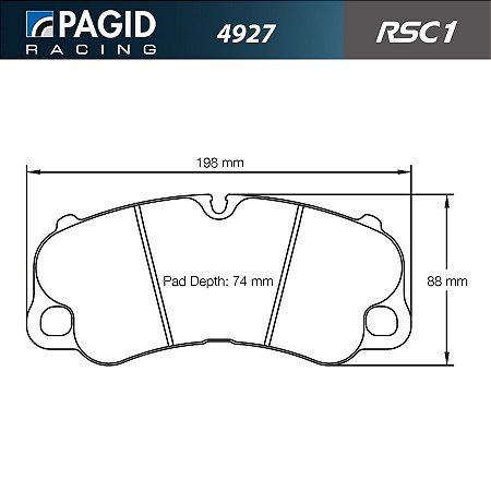 PAGID 4927 RSC1 - Ceramica Dianteira - Porsche GT4, 918 Spyder, 991 e 991.2 R / GT3 / GT3RS / GT2RS, 992 GT3