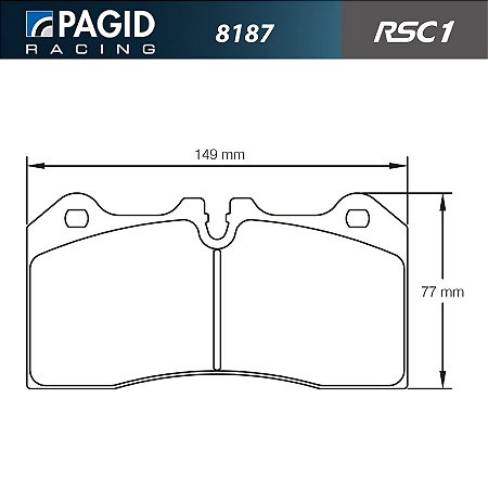 PAGID 8187 RSC1 - Ceramica Traseira - Mclaren 570S, 650S, 675LT, MP4-12C