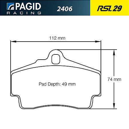 PAGID 2406 RSL29 - Traseira - Porsche 718 2.0 / S, 981 2.7 / S / GTS, 987 S / R