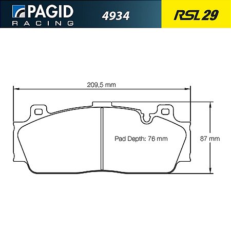 PAGID 4934 RSL29 - Dianteira - BMW M5 F10, M6 F13