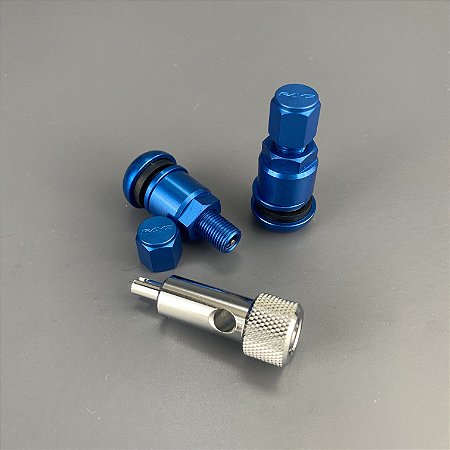 Rays Racing Valve Blue