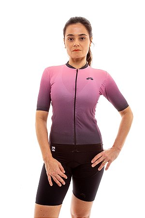 camisa de ciclismo feminina