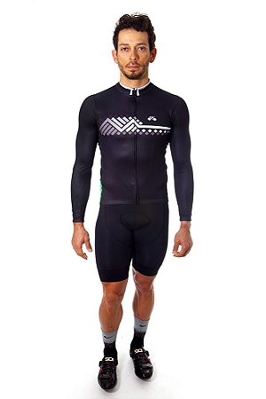 roupa ciclismo masculino manga longa