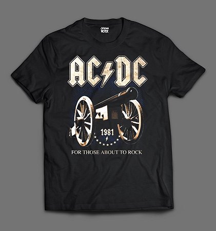 Camiseta - AC/DC - For Those About to Rock