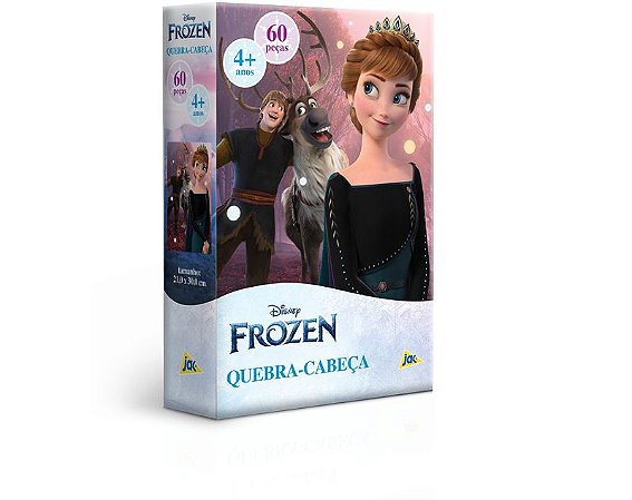 Quebra-Cabeça Puzzle 60 Peças - Frozen II - Anna - Toyster