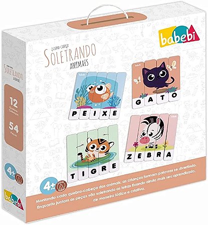 Quebra cabeça Soletrando Animais