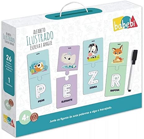 Alfabeto Ilustrado Escreva e Apague