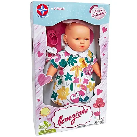 Boneca Nenezinho  Branco 44 cm - Estrela
