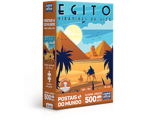 Postais Do Mundo – Egito – Gizé – Quebra-Cabeça 500 Peças Nano