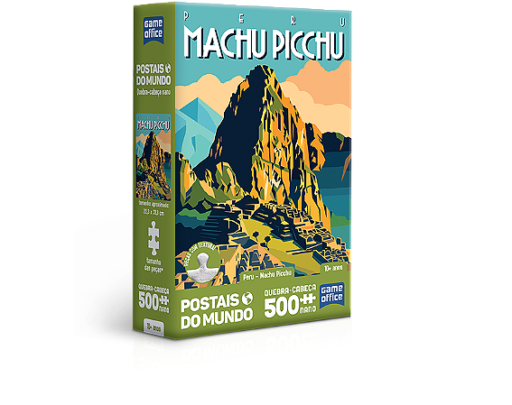 Postais Do Mundo – Peru – Machu Picchu – Quebra-Cabeça 500 Peças Nano